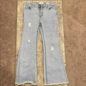 Women's Light Blue Flared Jeans